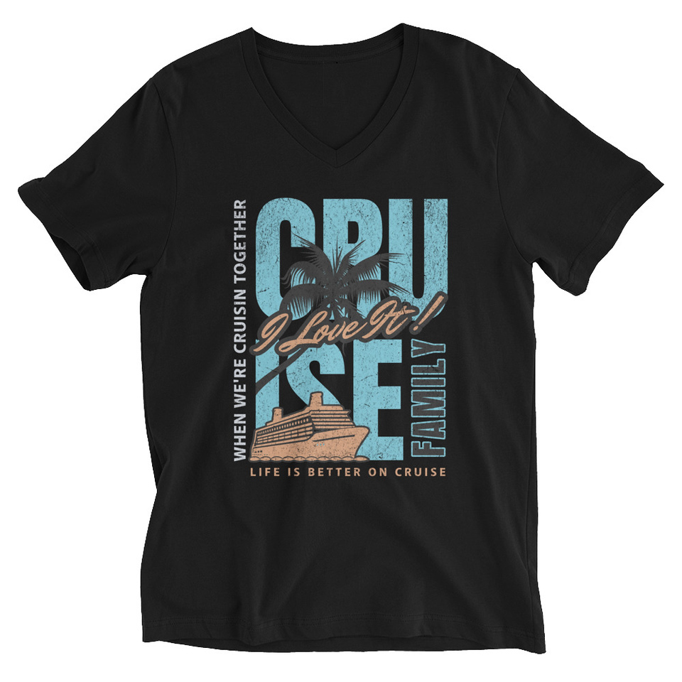 Cruise Ship Unisex V-Neck Tee