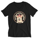 Cute Puppy Gang - Corgi Unisex V-Neck Tee