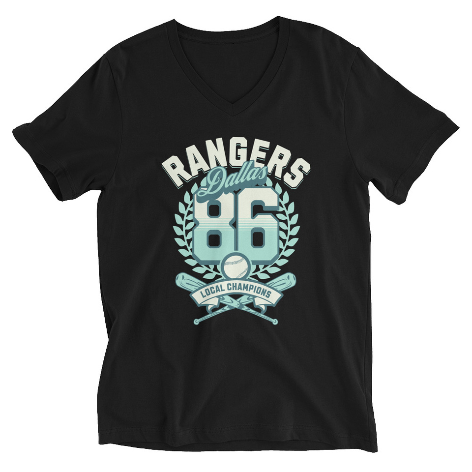 Dallas Rangers - Old School Sports Unisex V-Neck Tee