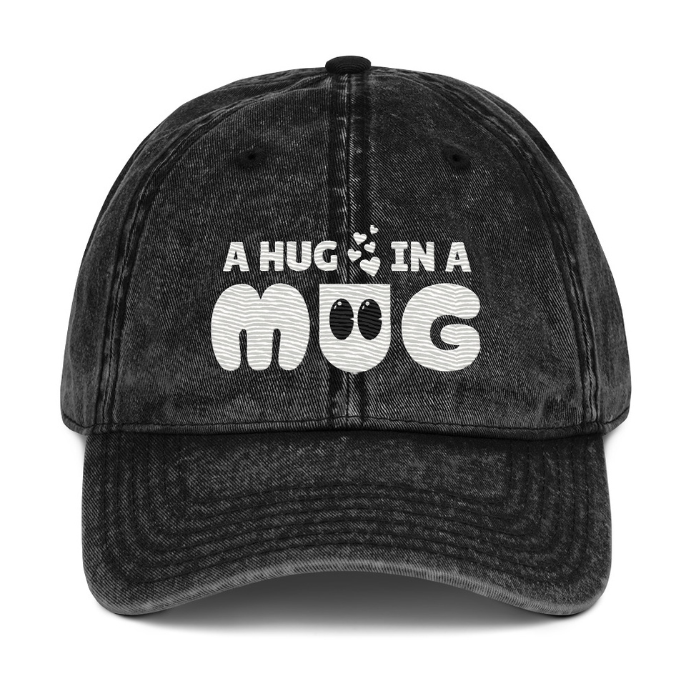 A Hug in a Mug - Funny Cartoon Vintage Cap
