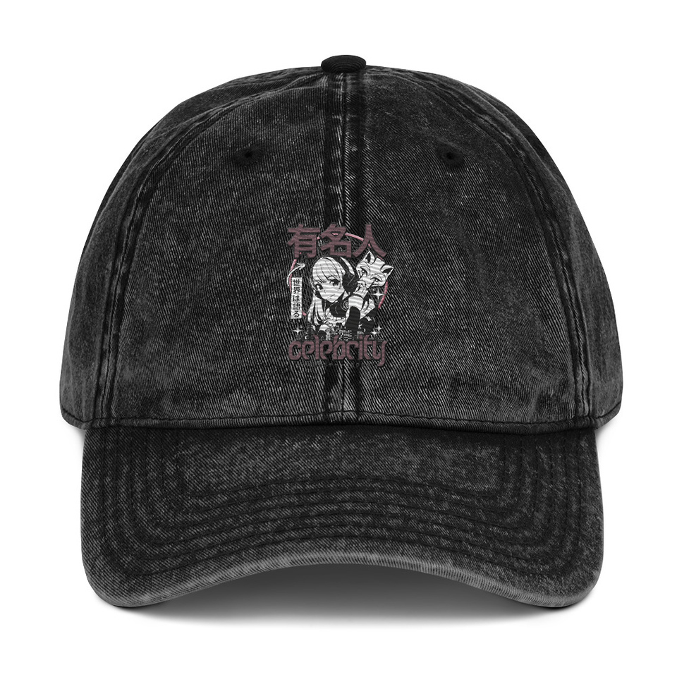 Anime Celebrity Girl - Japanese Cyber Streetwear Vintage Cap