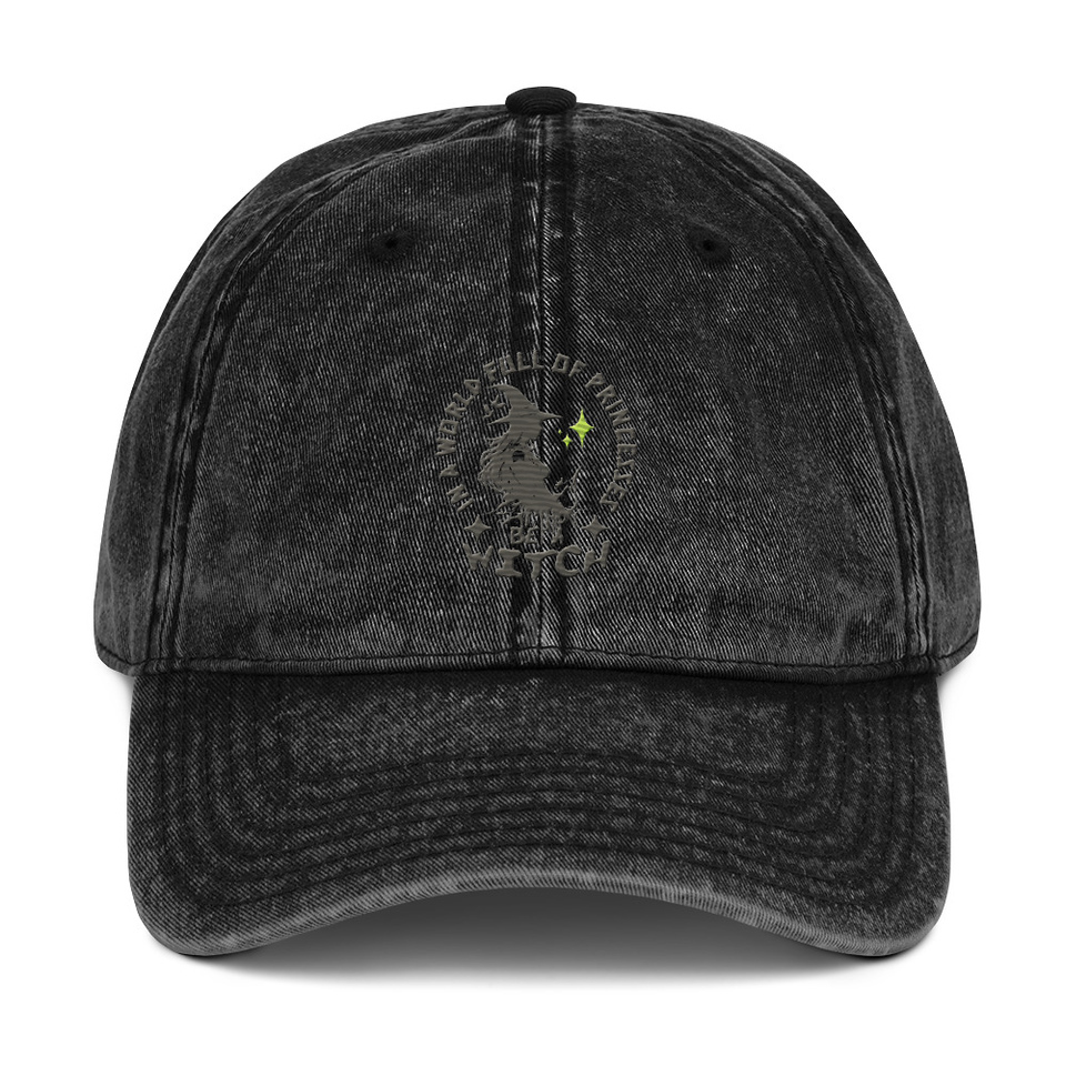 Be A Witch Vintage Cap