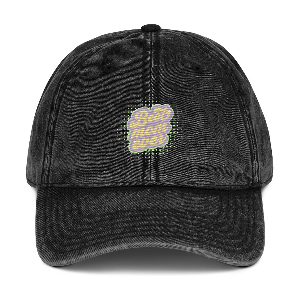 Best Mom Ever - Retro Typography Vintage Cap
