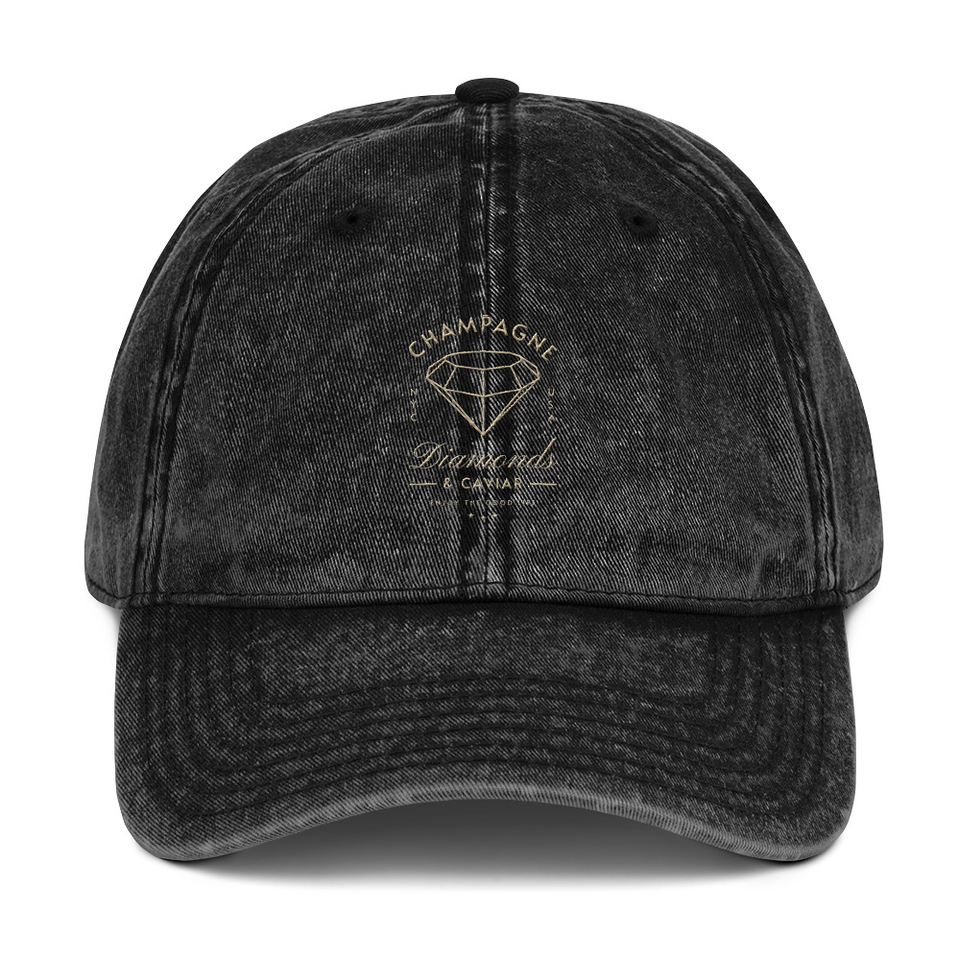 Black Diamonds - Elegant Vintage Cap