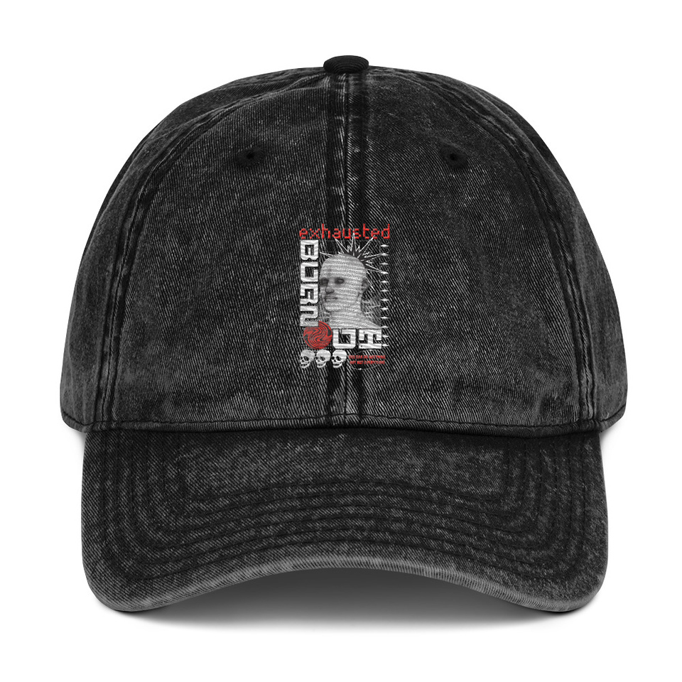 Burn Out - Futuristic 3D Head Vintage Cap