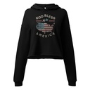 America - Land Of The Free Women's Cropped Hoodie