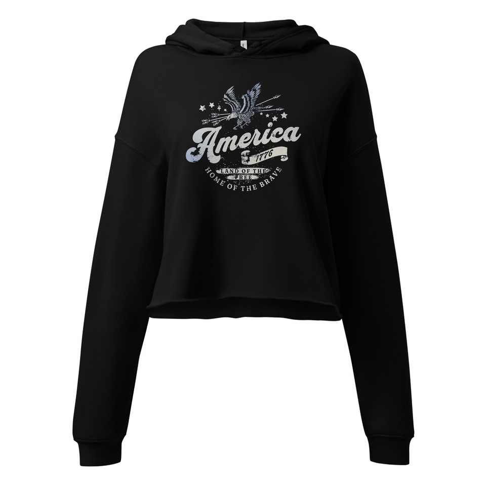 America 1776 Women's Cropped Hoodie