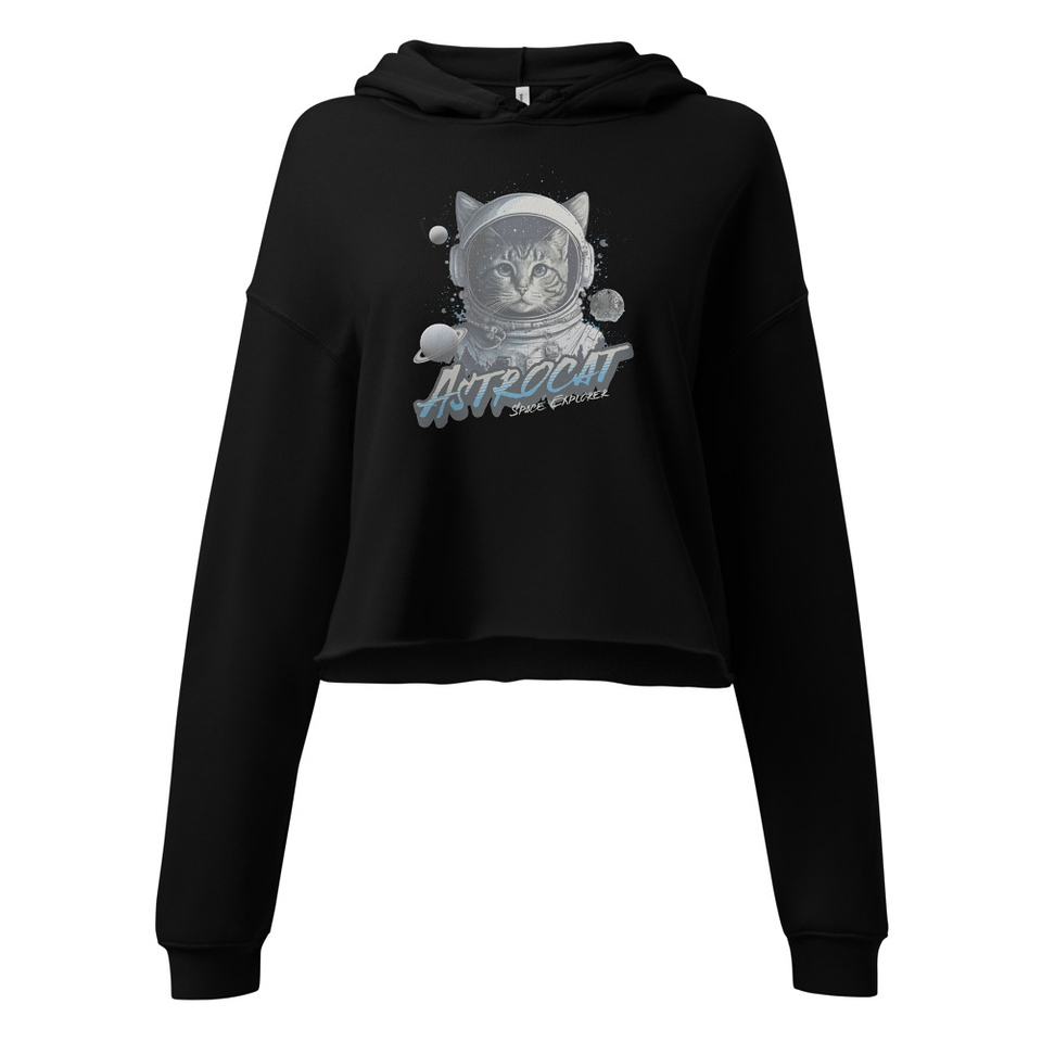 Astrocat Women's Cropped Hoodie