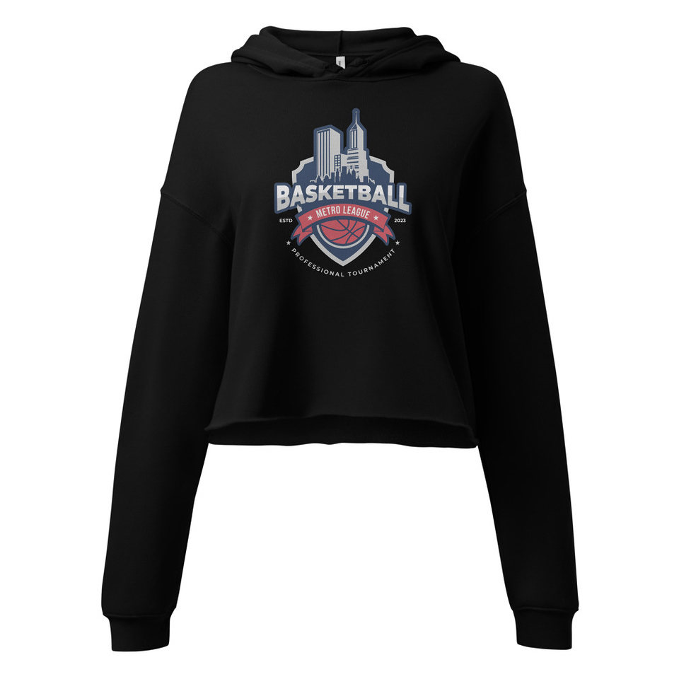 Basketball Sports Logo Women's Cropped Hoodie