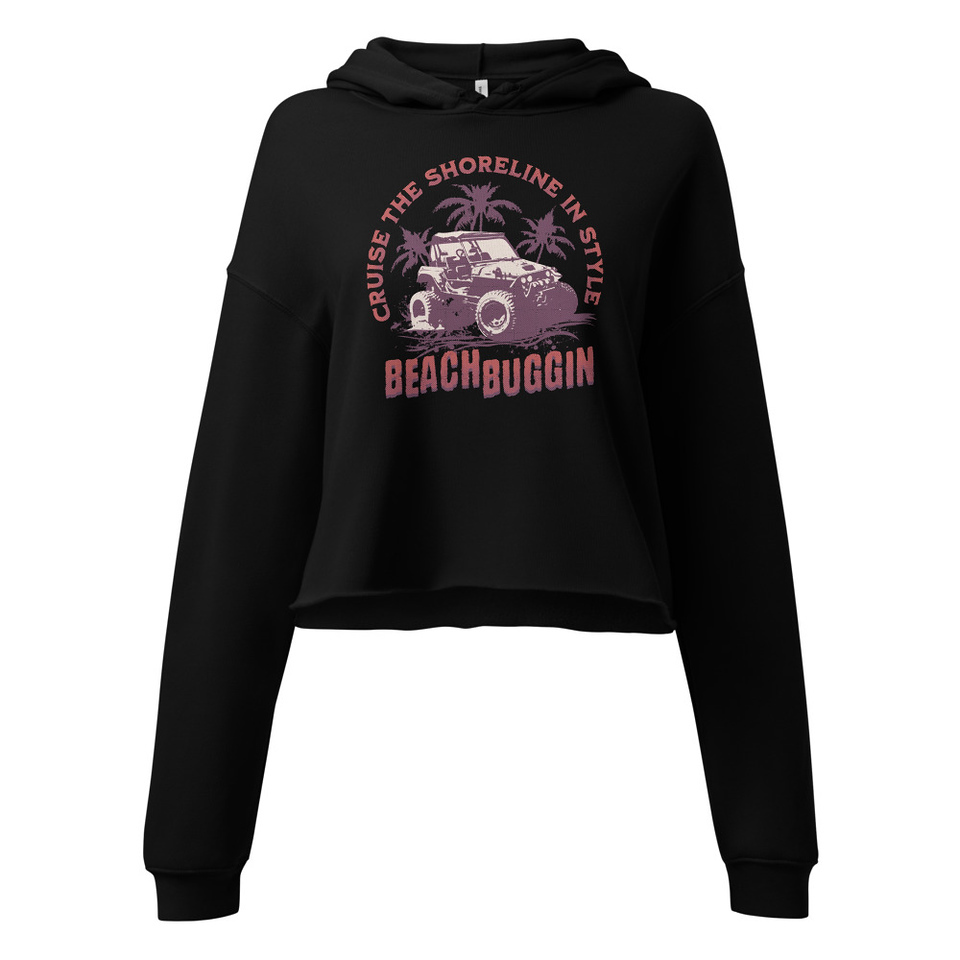 BEACH BUGGIN Women's Cropped Hoodie