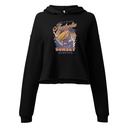 Bells Beach Australia Sunset Surfing Women's Cropped Hoodie