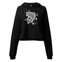 Best Fishing Dad - Typography Women's Cropped Hoodie