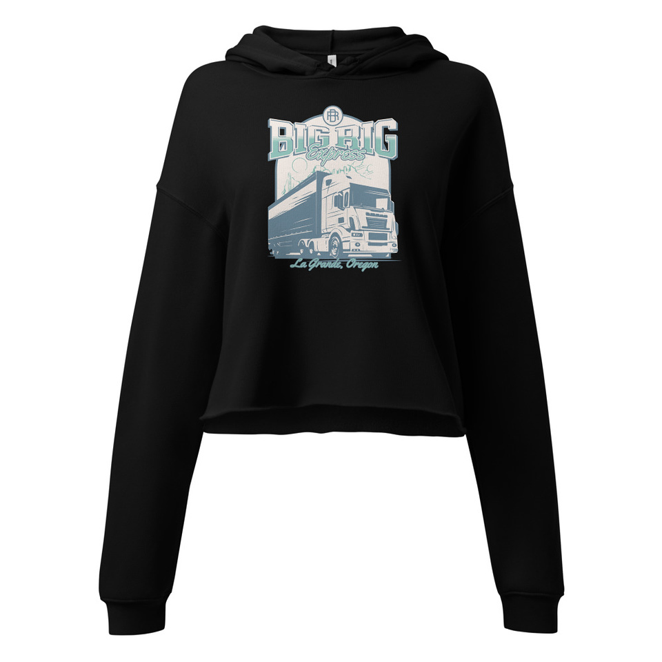 Big Rig Express Women's Cropped Hoodie