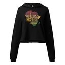 Black History - Heritage Map Women's Cropped Hoodie
