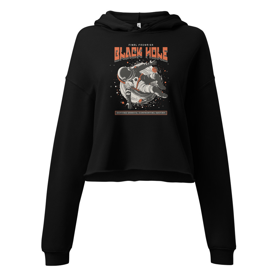 Black Hole Women's Cropped Hoodie