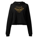 Blue Butterfly - Minimal Women's Cropped Hoodie