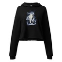 Blue Mermaid - Nautical Women's Cropped Hoodie