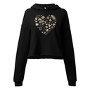 Boho Girl Poster Women's Cropped Hoodie