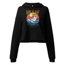 Born to Surf - But Forced to Work Women's Cropped Hoodie