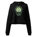 Breathe in peace, exhale chaos Women's Cropped Hoodie