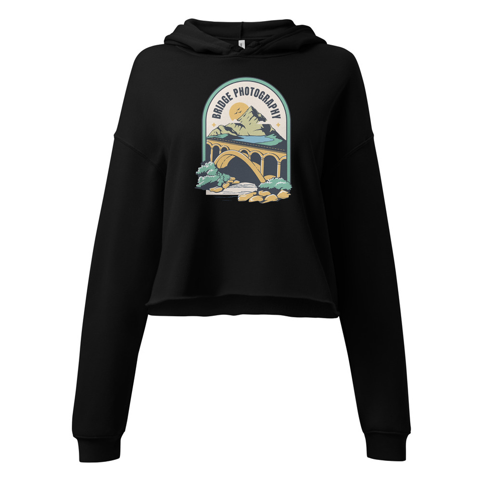 Bridge Photography - Scenic Women's Cropped Hoodie