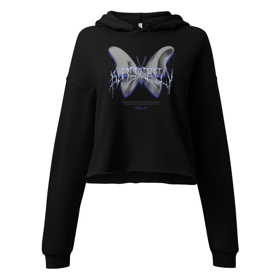 Butterfly Women's Cropped Hoodie
