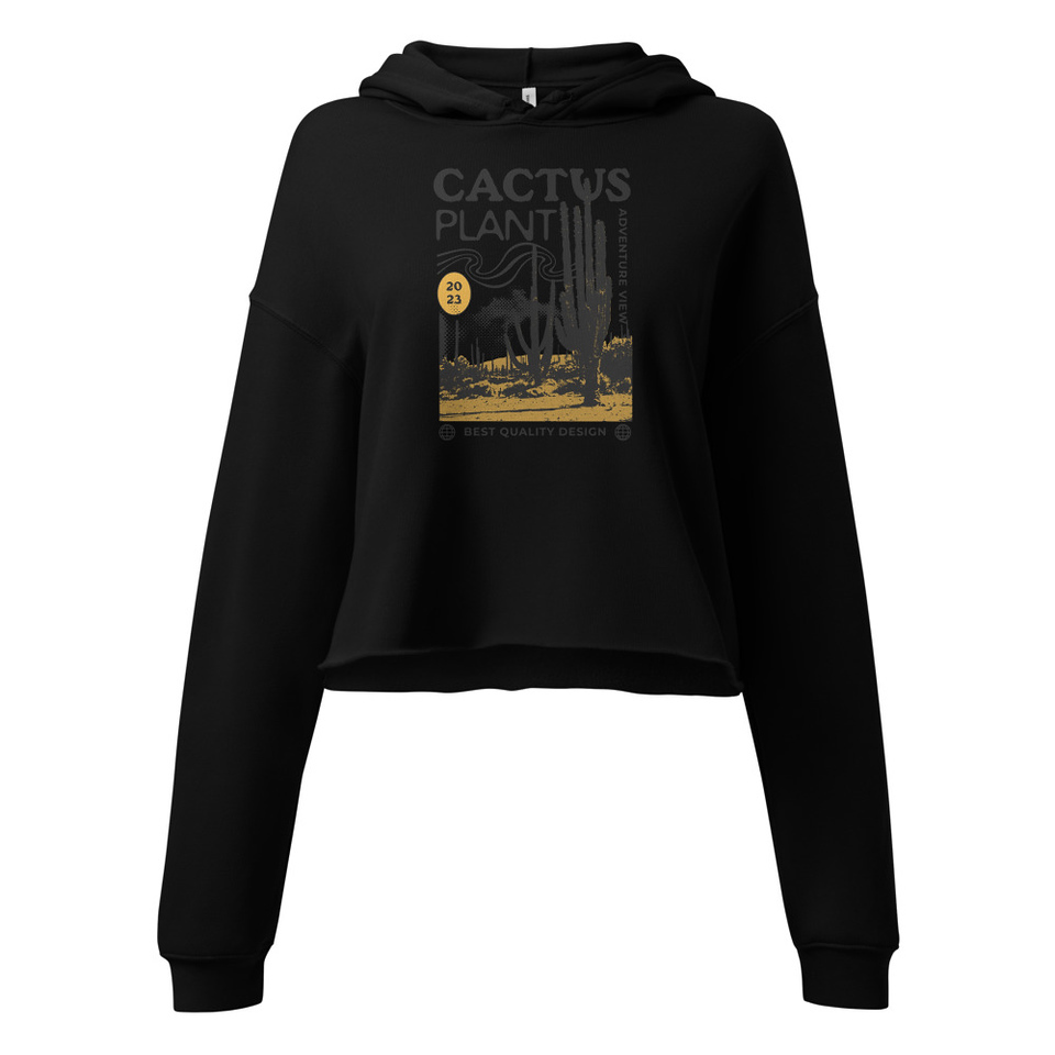 Cacus Plant - Desert Women's Cropped Hoodie