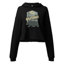 California Bear - Outdoors Wilderness Camping Hiking Women's Cropped Hoodie