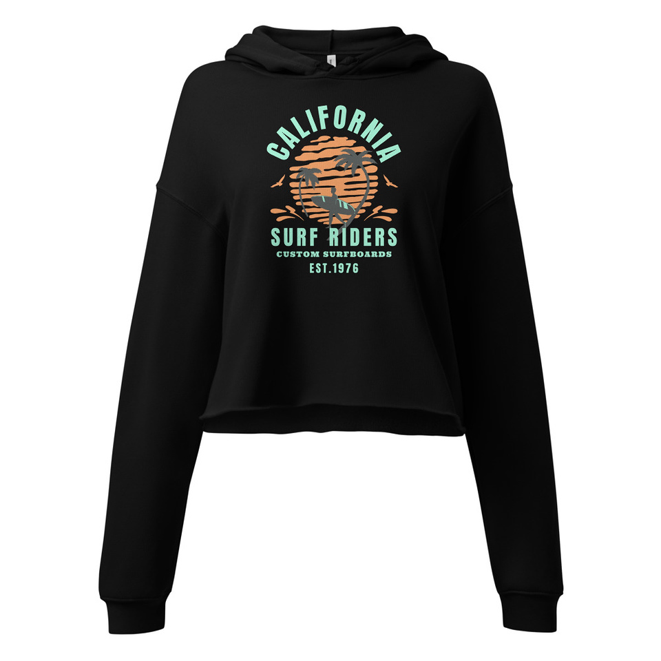 California Surf Riders - Beach Women's Cropped Hoodie