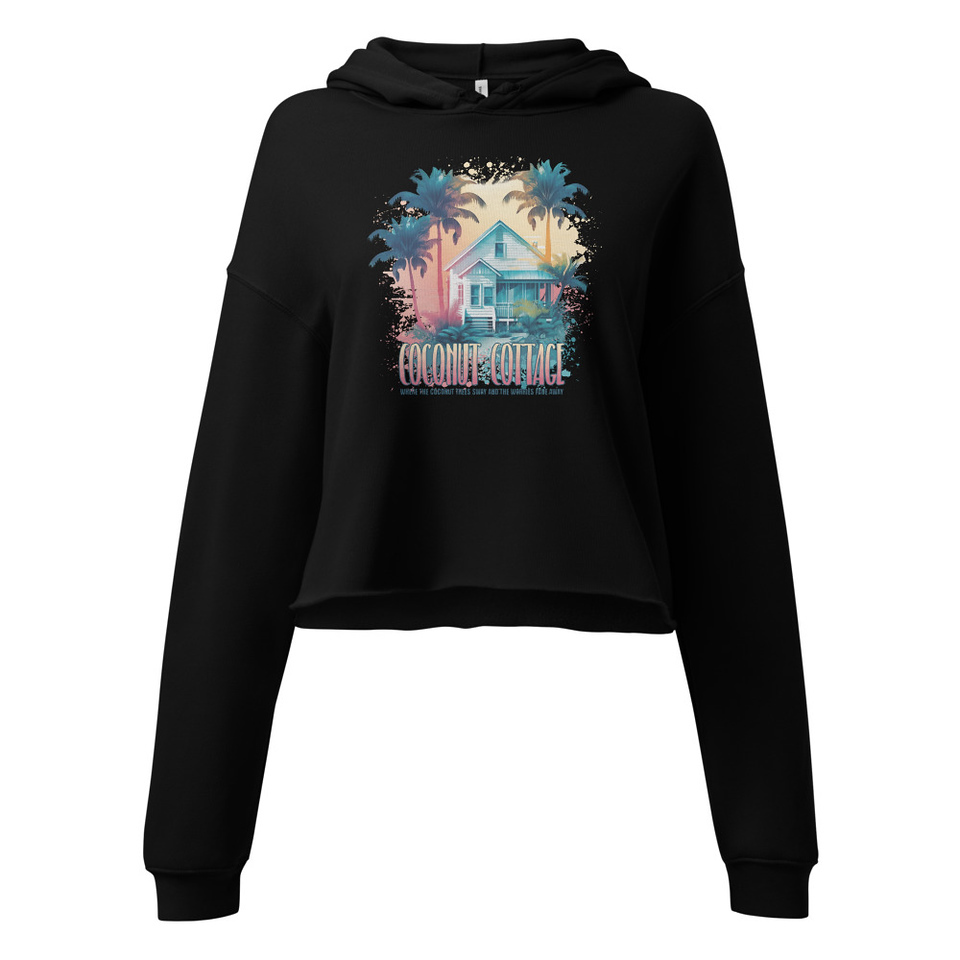 Coconut Cottage Women's Cropped Hoodie