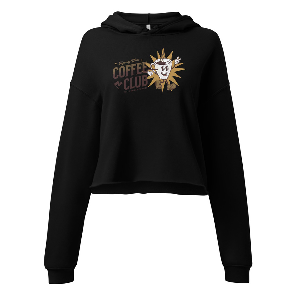 Coffee Club Women's Cropped Hoodie