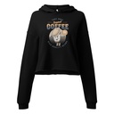 Coffee Cup - Comics Mascot Women's Cropped Hoodie