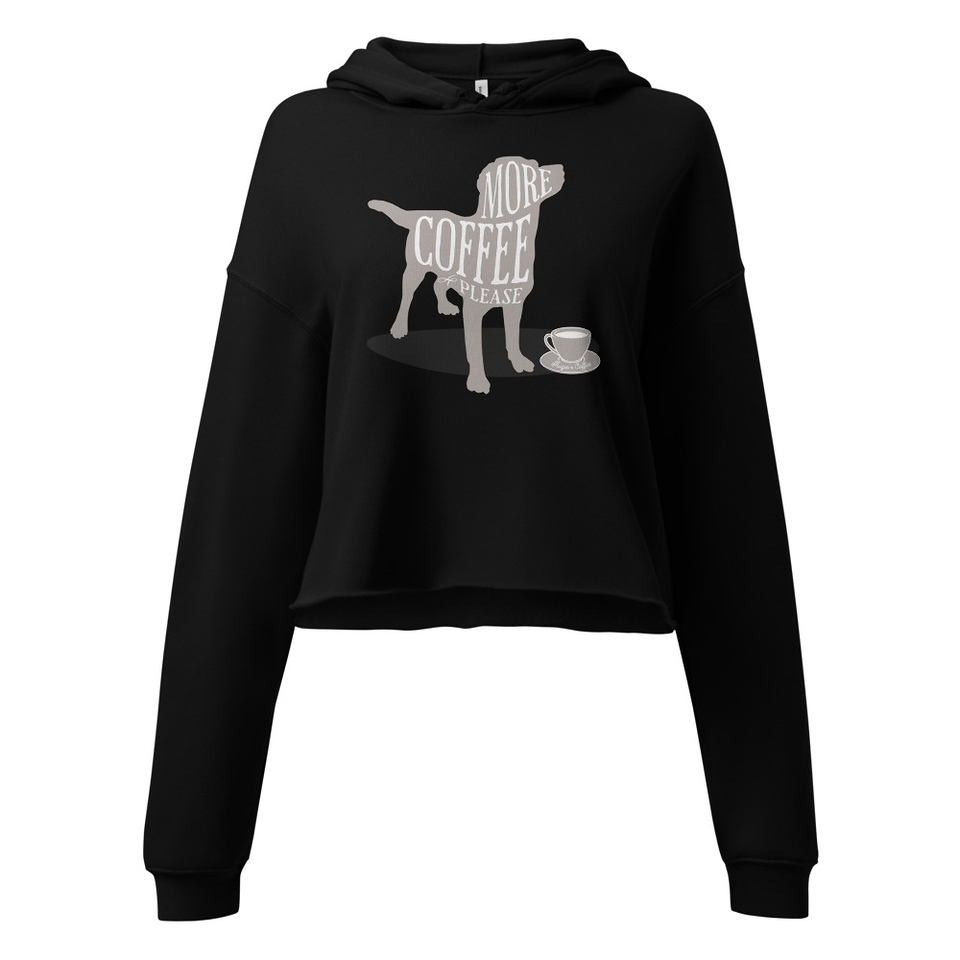 Coffee Dog Women's Cropped Hoodie