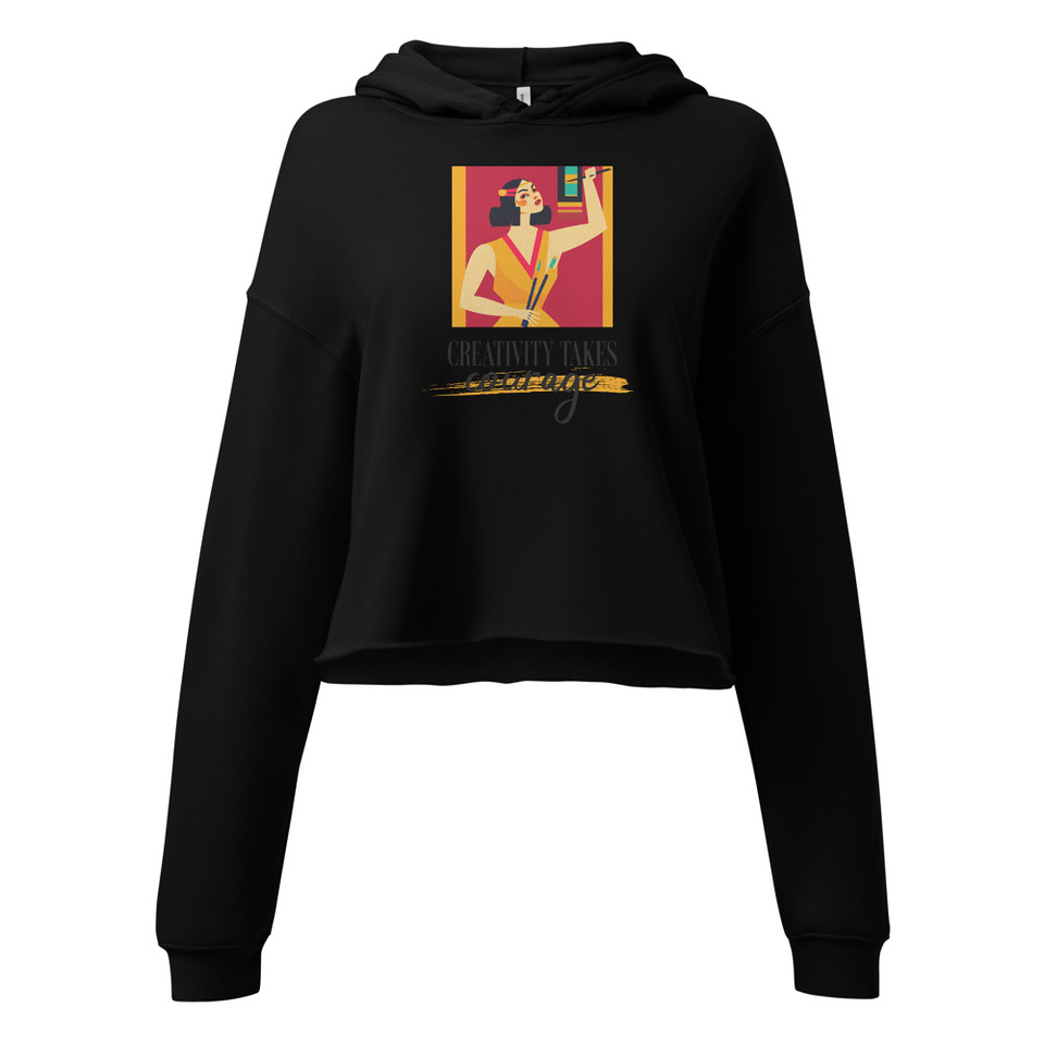 Creativity Takes Courage Women's Cropped Hoodie