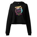 Cyber Cat - Neon Color Women's Cropped Hoodie