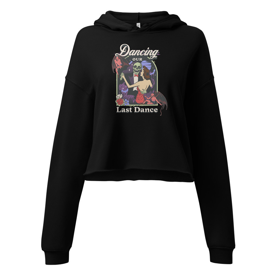 Dancing Our Last Dance - Halloween Women's Cropped Hoodie