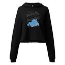Delulu is the Solulu! - Typographic Cartoon Streetwear Women's Cropped Hoodie