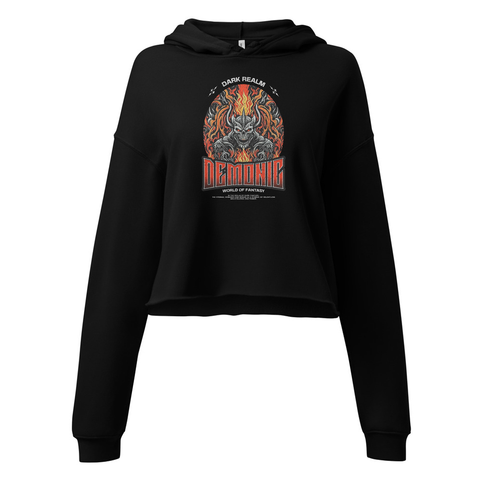 Demonic Women's Cropped Hoodie