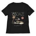 '85 Daze California Women's Relaxed V-Neck T-Shirt