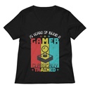 25 Years of Being A Gamer Women's Relaxed V-Neck T-Shirt