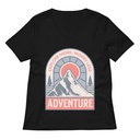 Adventure - Mountain Climbing Women's Relaxed V-Neck T-Shirt
