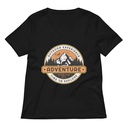 Adventure - Outdoor Mountain Women's Relaxed V-Neck T-Shirt