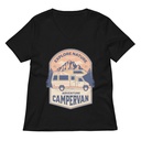 Adventure Campervan - Outdoor Women's Relaxed V-Neck T-Shirt