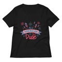 All American Women's Relaxed V-Neck T-Shirt