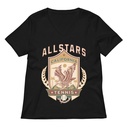 All Stars Tennis - Eagle Badge Women's Relaxed V-Neck T-Shirt