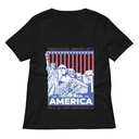 AMERICA (2) Women's Relaxed V-Neck T-Shirt