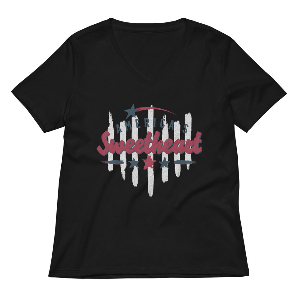 America's Sweetheart Women's Relaxed V-Neck T-Shirt