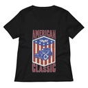 american classic Women's Relaxed V-Neck T-Shirt