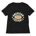 American Football - Athletic Sports Women's Relaxed V-Neck T-Shirt