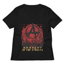 Anarchy In The Street Women's Relaxed V-Neck T-Shirt